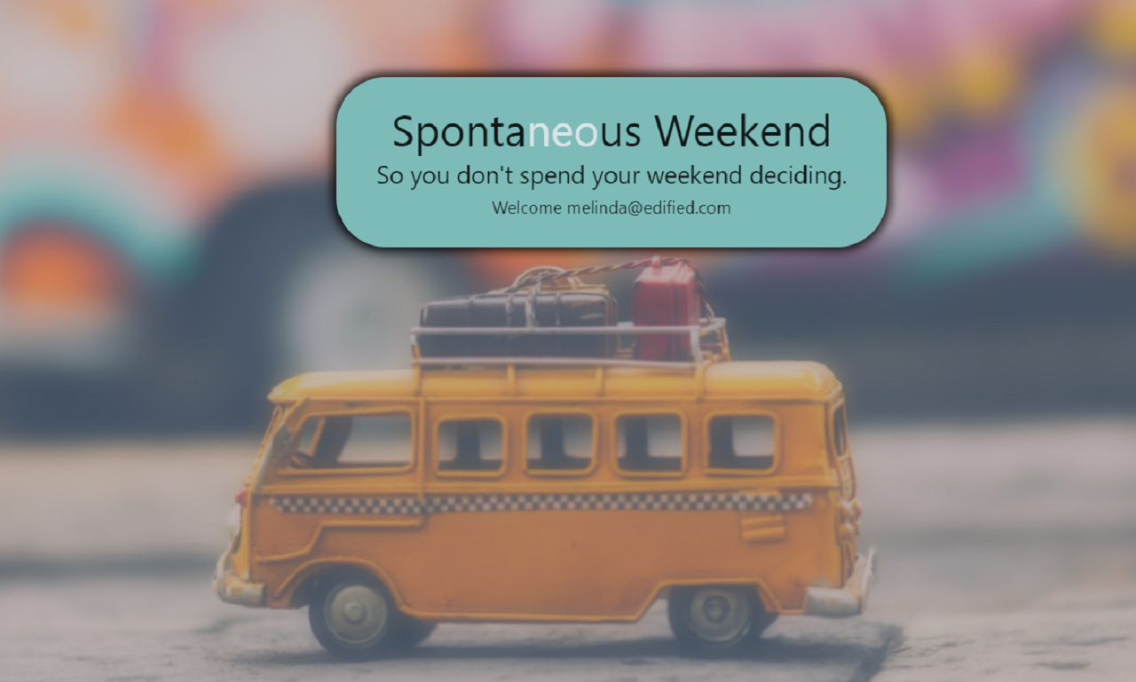 Spontaneous Weekend website